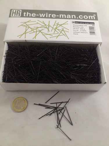 Iron pins 3 cm 500 gr. black